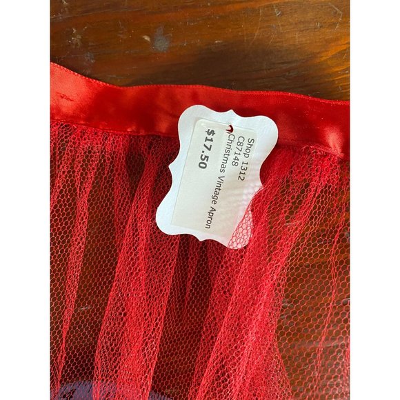 Vintage Handmade Holiday Apron - Picture 3 of 7